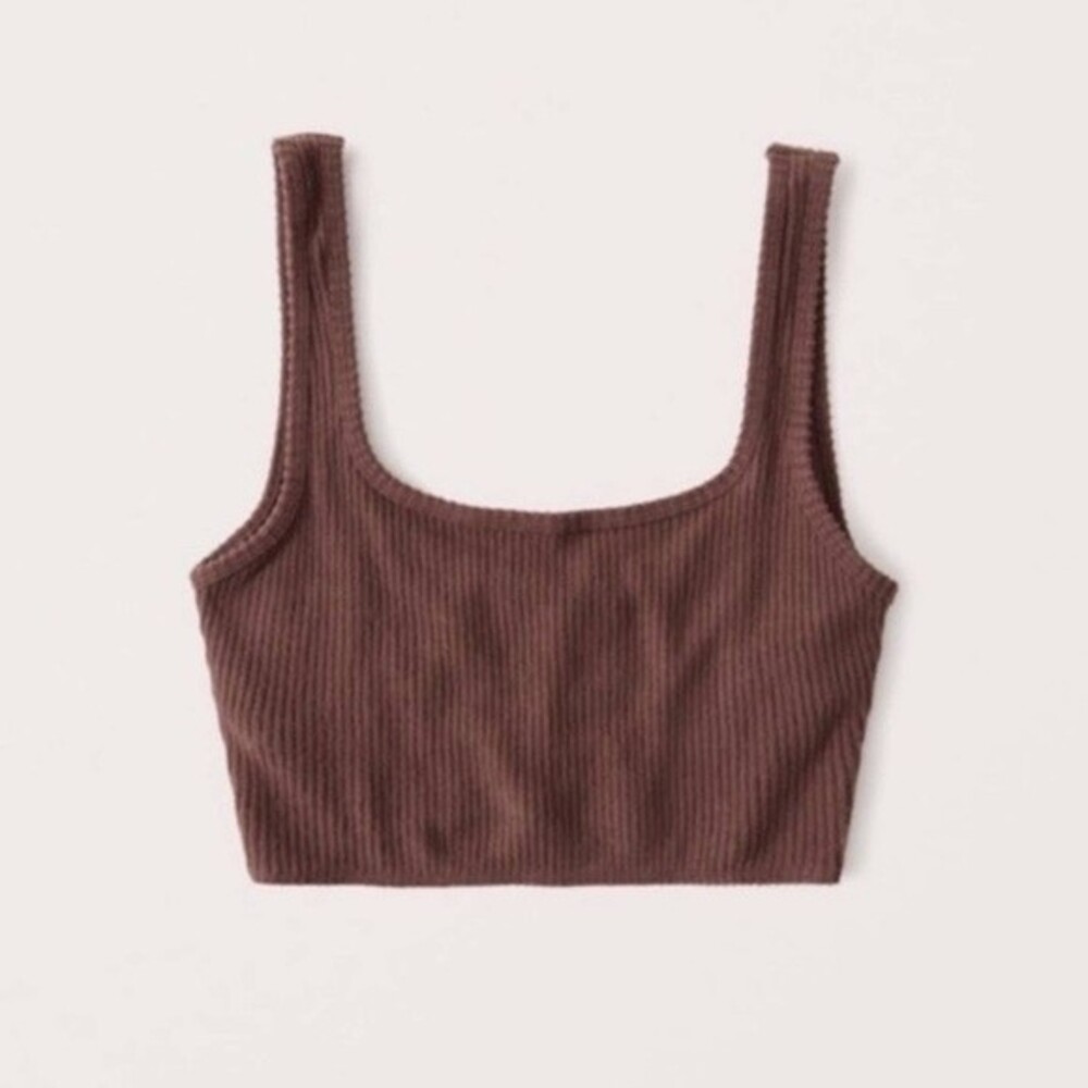 Abercrombie Waffle Lounge Bralette - Brown S